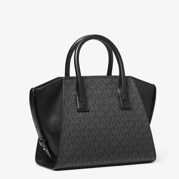 Michael Kors Avril Small Logo Top-Zip Satchel - Picture 3 of 4